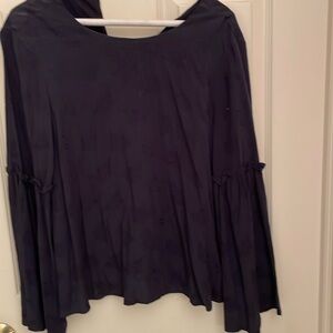 Top shop size 6 navy dressy top
